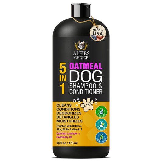 5-in-1 Oatmeal Dog Shampoo and Conditioner - 16 oz