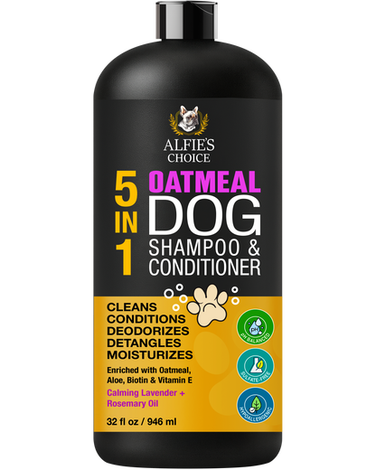 5-in-1 Oatmeal Dog Shampoo and Conditioner - 32 oz