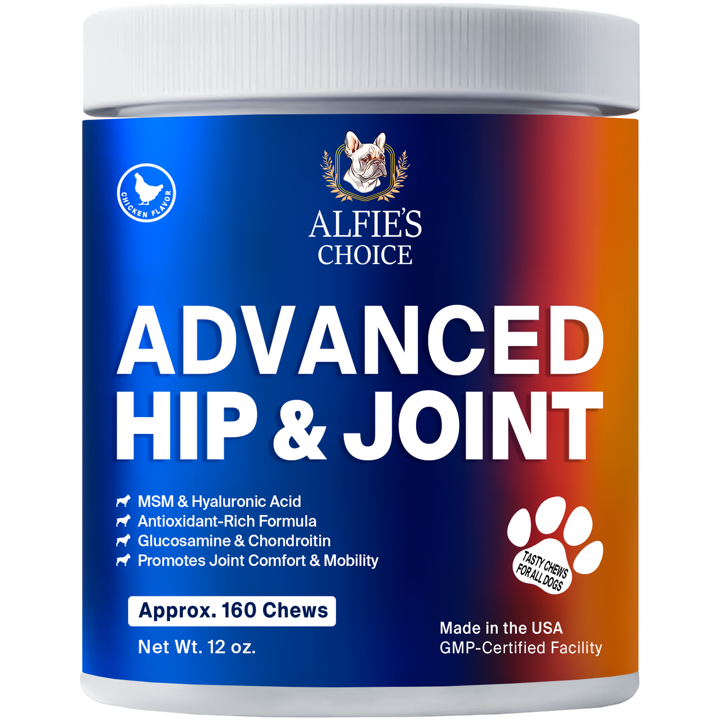 Hip and Joint Chews for Dogs - 12 oz