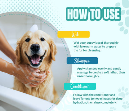 Calm & Comfort Dog Shampoo and Conditioner Set - 16 oz