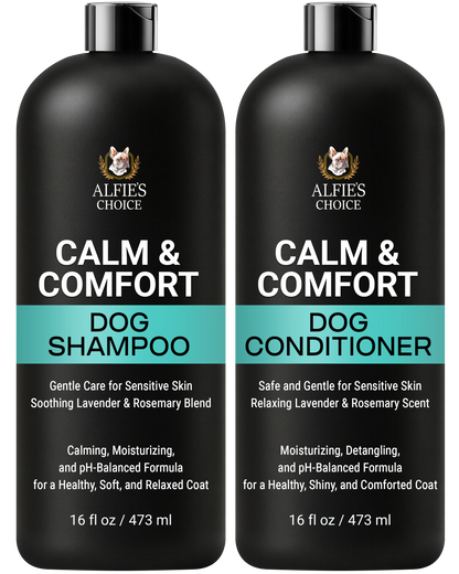Calm & Comfort Dog Shampoo and Conditioner Set - 16 oz