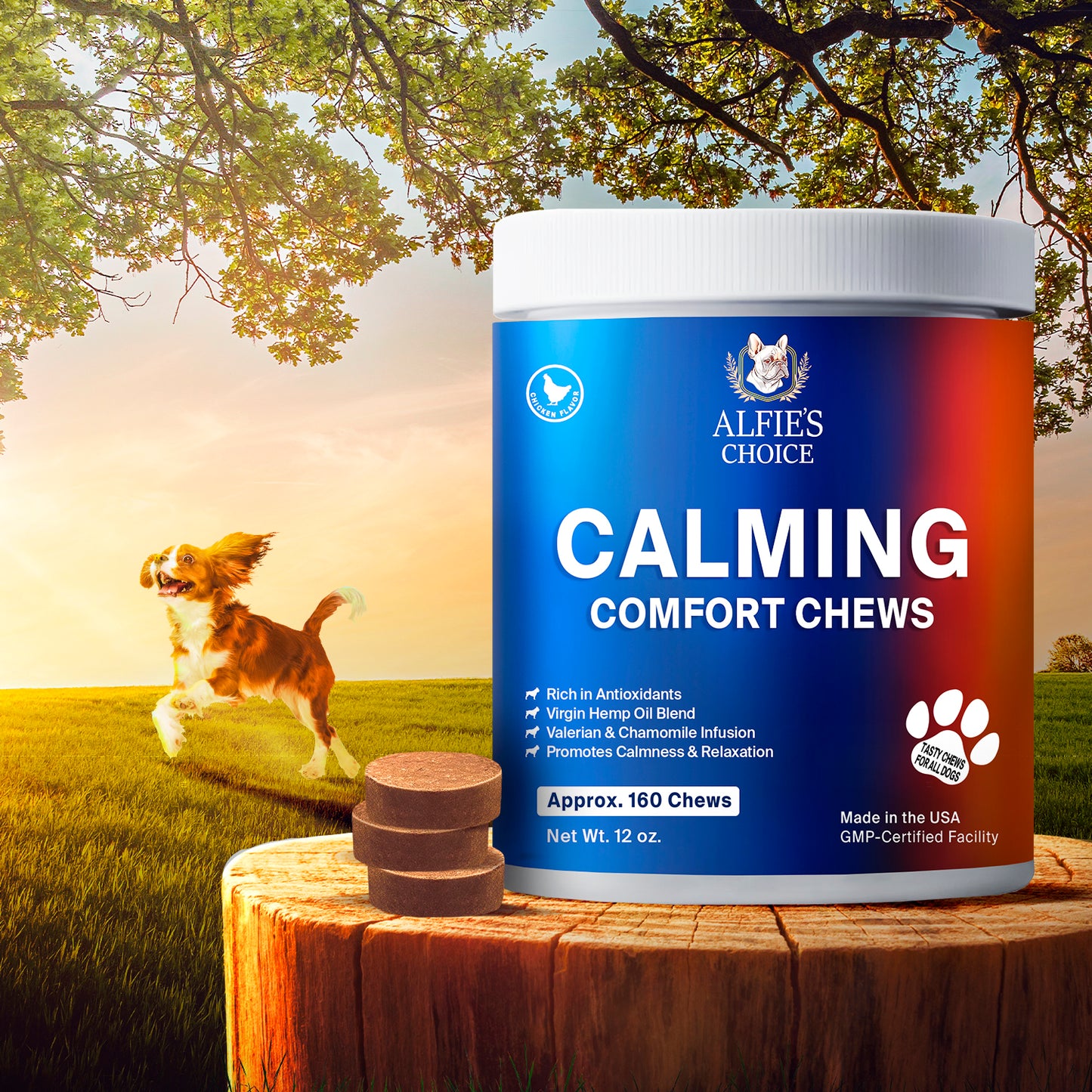 Calming Comfort Chews for Dogs - 12 oz