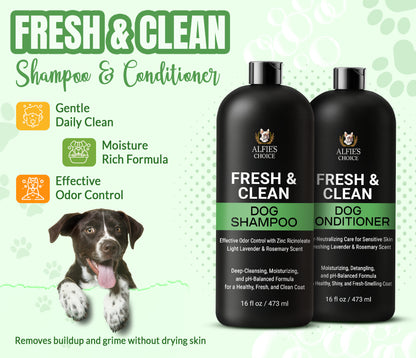 Fresh & Clean Dog Shampoo and Conditioner Set - 16 oz