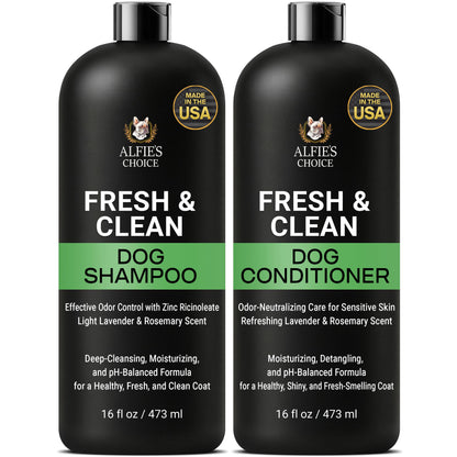 Fresh & Clean Dog Shampoo and Conditioner Set - 16 oz