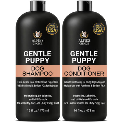 Gentle Puppy Dog Shampoo and Conditioner Set - 16 oz