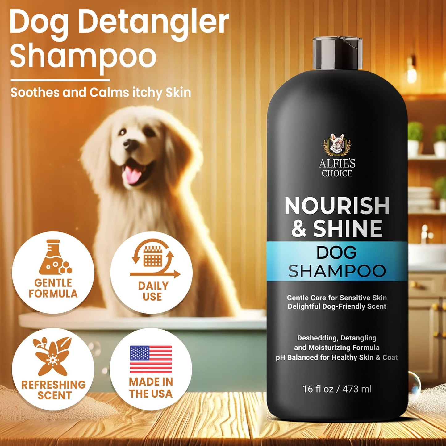 Nourish & Shine Dog Shampoo - 16 oz